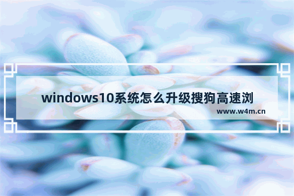 windows10系统怎么升级搜狗高速浏览器？升级搜狗高速浏览器方法讲解