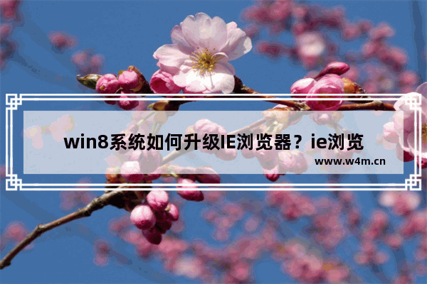 win8系统如何升级IE浏览器？ie浏览器升级为ie8的方法讲解