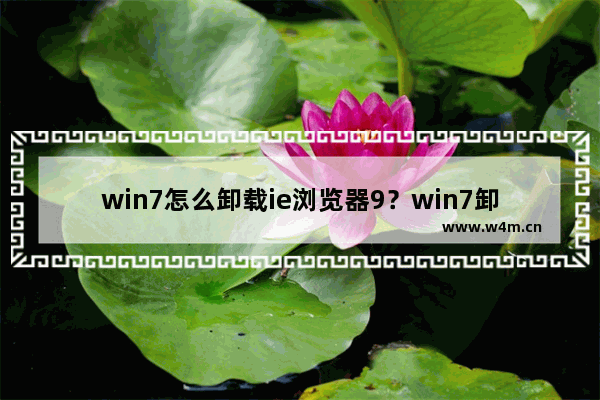 win7怎么卸载ie浏览器9？win7卸载ie浏览器9的方法一览