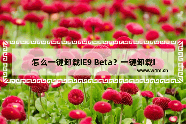 怎么一键卸载IE9 Beta？一键卸载IE9 Beta的方法说明