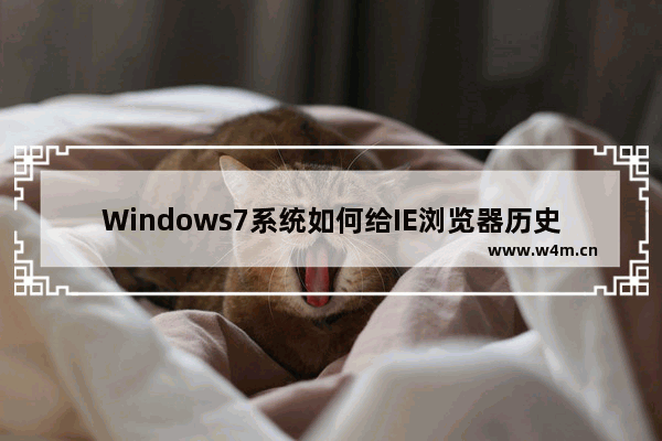 Windows7系统如何给IE浏览器历史记录加密？给IE浏览器历史记录加密的方法介绍