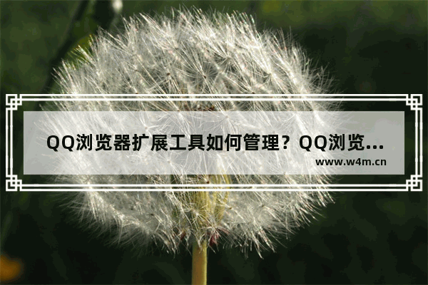 QQ浏览器扩展工具如何管理？QQ浏览器扩展管理方式分享