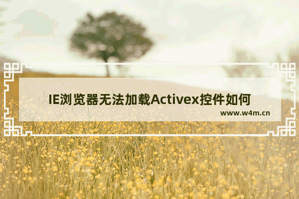 IE浏览器无法加载Activex控件如何解决？解决IE浏览器无法加载Activex控件的方法介绍