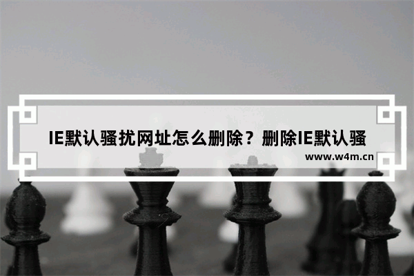 IE默认骚扰网址怎么删除？删除IE默认骚扰网址的方法说明