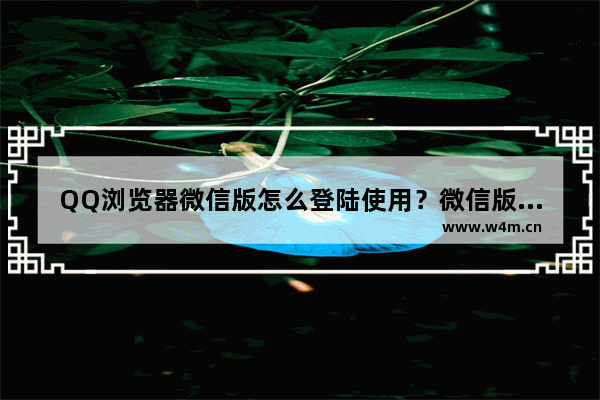 QQ浏览器微信版怎么登陆使用？微信版登陆使用方法介绍