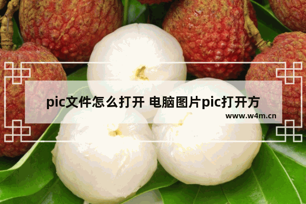 pic文件怎么打开 电脑图片pic打开方式