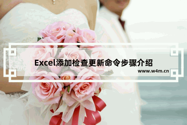 Excel添加检查更新命令步骤介绍