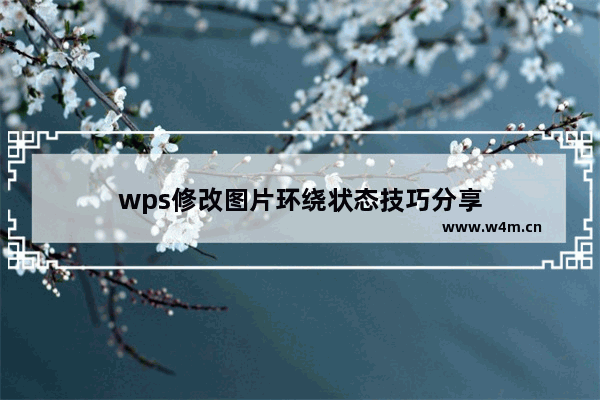 wps修改图片环绕状态技巧分享