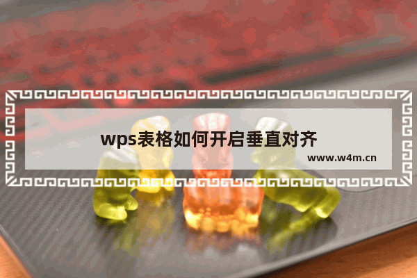 wps表格如何开启垂直对齐