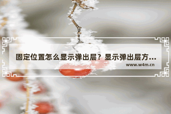 固定位置怎么显示弹出层？显示弹出层方法说明(兼容IE6,IE8,FF)