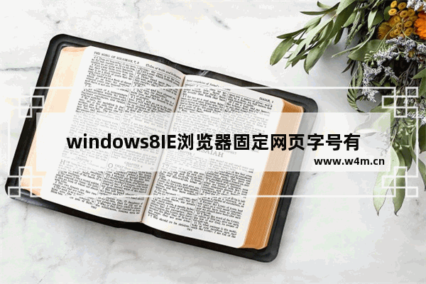 windows8IE浏览器固定网页字号有哪些？网页字号介绍