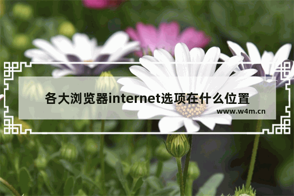 各大浏览器internet选项在什么位置？各大浏览器internet选项位置分享