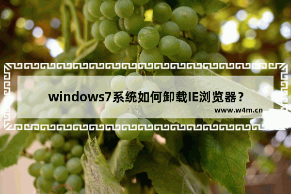 windows7系统如何卸载IE浏览器？卸载IE浏览器方法分享