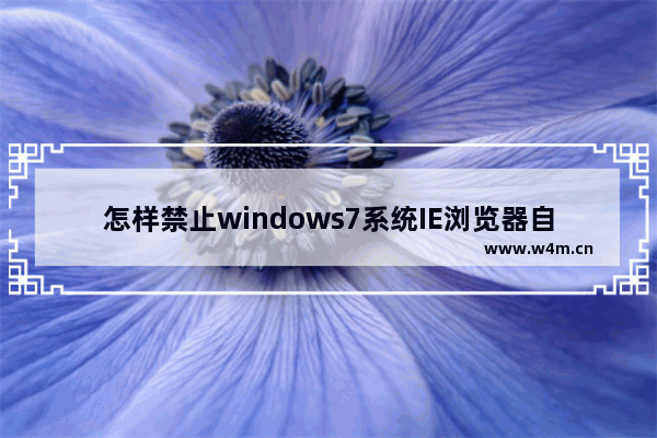 怎样禁止windows7系统IE浏览器自动启动程序？禁止windows7系统IE浏览器自动启动程序的方法介绍