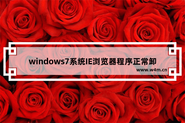 windows7系统IE浏览器程序正常卸载桌面依然有IE图标怎么解决？解决方法分享