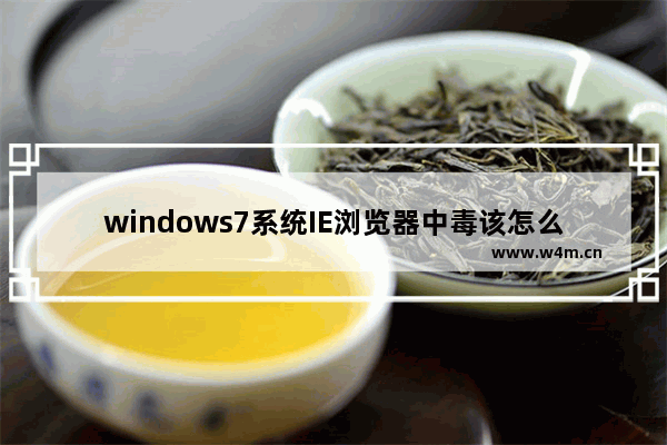 windows7系统IE浏览器中毒该怎么解决?解决的方法分享