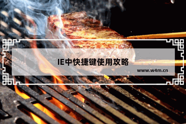 IE中快捷键使用攻略