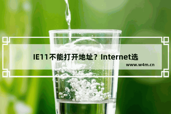 IE11不能打开地址？Internet选项始终是灰色的解决办法介绍