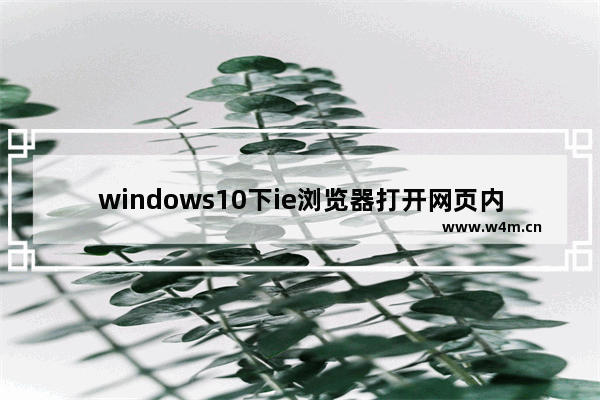 windows10下ie浏览器打开网页内容显示不全的原因及解决办法介绍