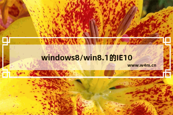 windows8/win8.1的IE10/IE11无法显示Flash的多种解决方法介绍