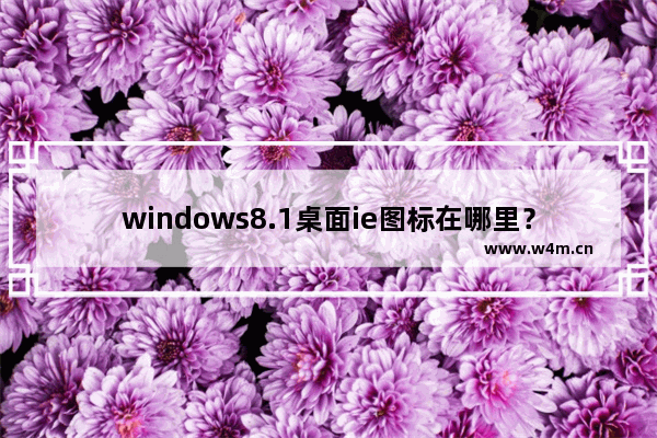 windows8.1桌面ie图标在哪里？让windows8.1系统桌面显示IE图标的方法介绍