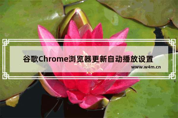 谷歌Chrome浏览器更新自动播放设置 致网页游戏异常