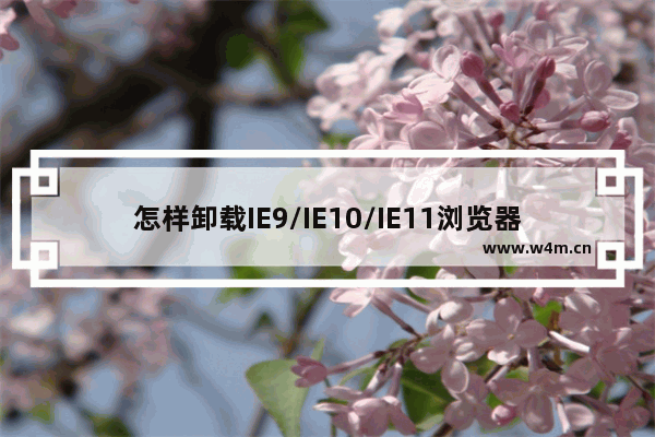 怎样卸载IE9/IE10/IE11浏览器？微软教你卸载的方法