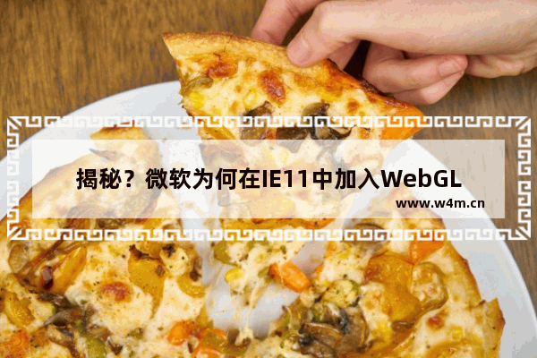 揭秘？微软为何在IE11中加入WebGL支持分析