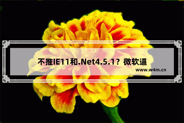 不推IE11和.Net4.5.1？微软逼windows8升windows8.1