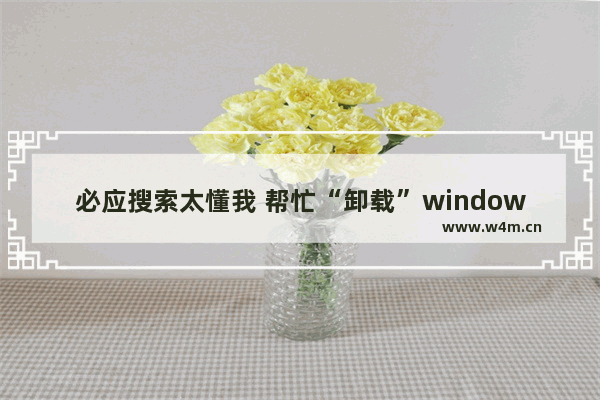 必应搜索太懂我 帮忙“卸载”windows8.1/IE11