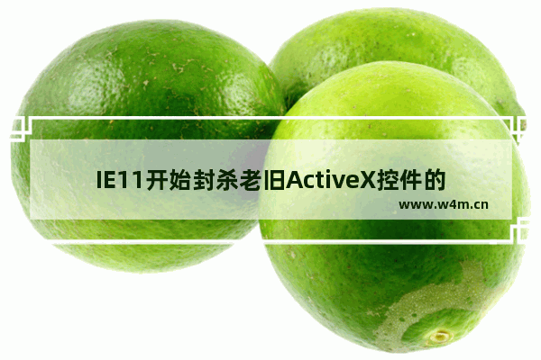 IE11开始封杀老旧ActiveX控件的原因是什么？