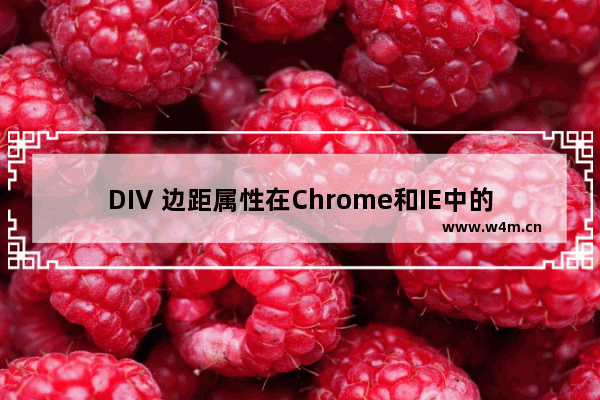 DIV 边距属性在Chrome和IE中的区别深入理解