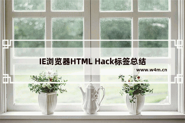 IE浏览器HTML Hack标签总结