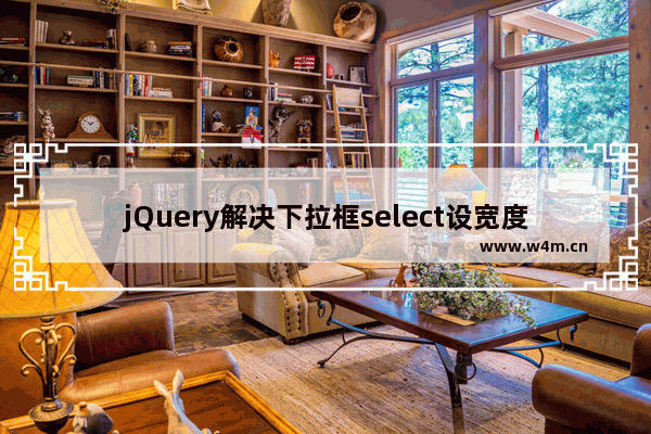 jQuery解决下拉框select设宽度时IE 6/7/8下option超出显示不全