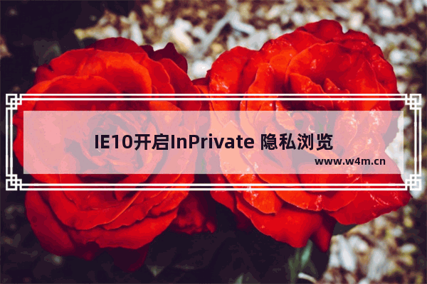 IE10开启InPrivate 隐私浏览模式自动删除上网的蛛丝马迹