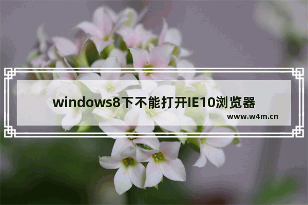 windows8下不能打开IE10浏览器的解决办法