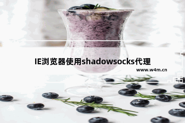 IE浏览器使用shadowsocks代理教程