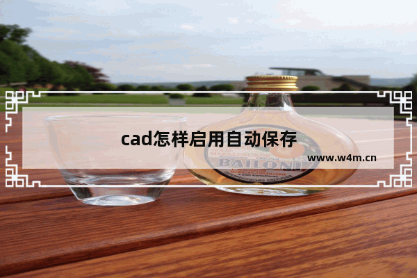 cad怎样启用自动保存