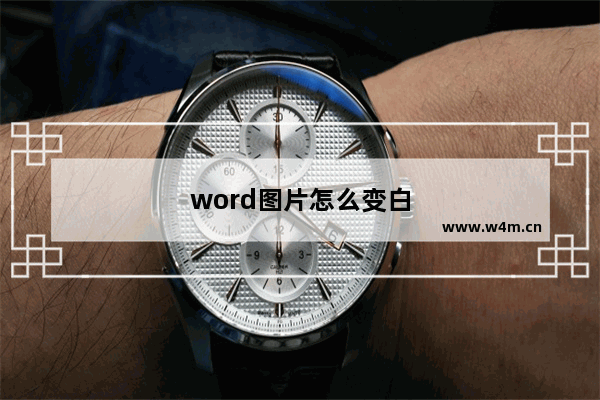 word图片怎么变白