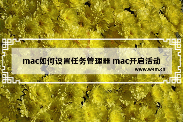 mac如何设置任务管理器 mac开启活动监视器教程分享