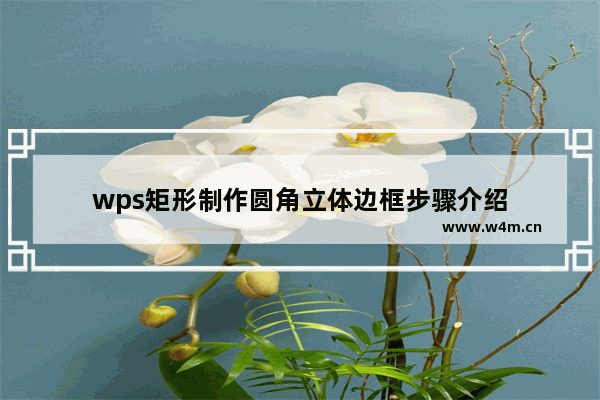 wps矩形制作圆角立体边框步骤介绍