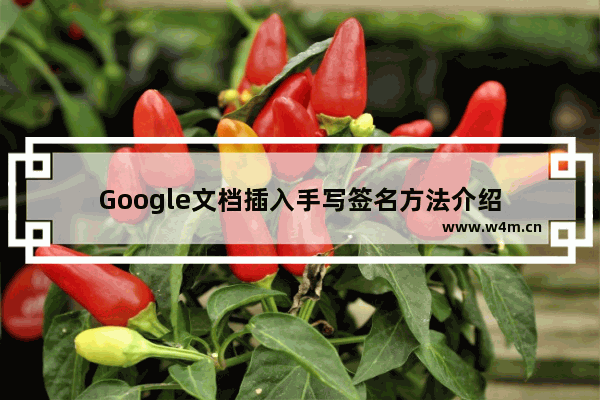 Google文档插入手写签名方法介绍