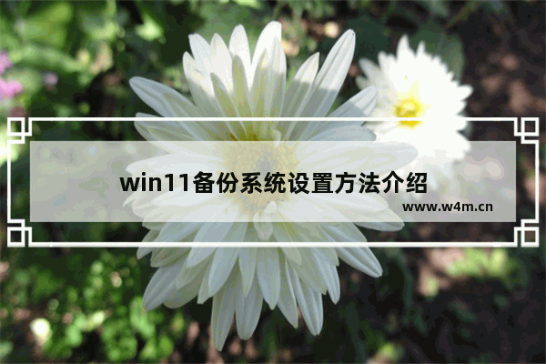 win11备份系统设置方法介绍