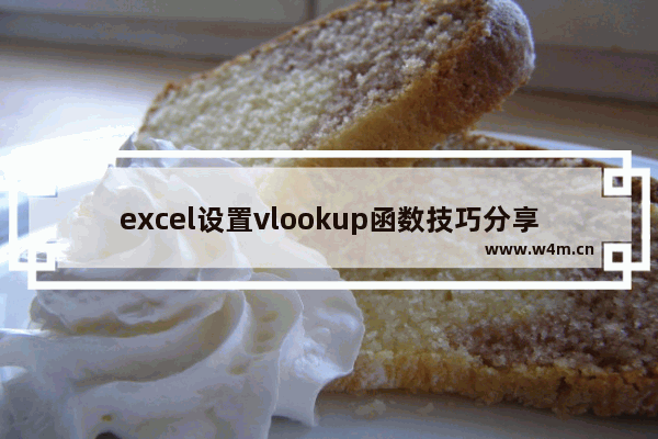 excel设置vlookup函数技巧分享