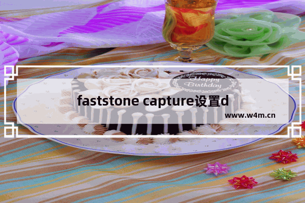 faststone capture设置dpi教程介绍