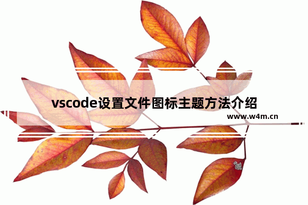 vscode设置文件图标主题方法介绍