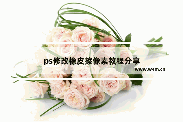 ps修改橡皮擦像素教程分享