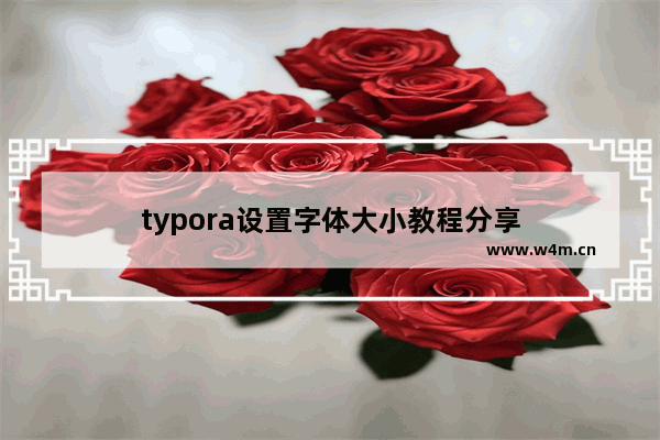 typora设置字体大小教程分享