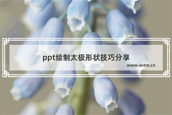 ppt绘制太极形状技巧分享