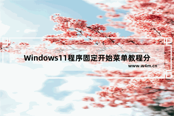 Windows11程序固定开始菜单教程分享